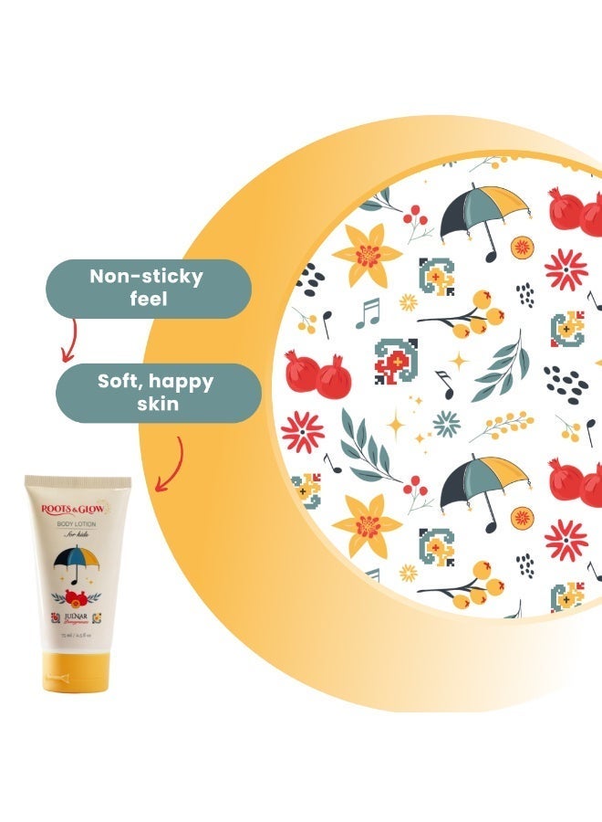 روتس اند جلو لوشن أطفال جُلنار  من روتس اند جلو - ترطيب لطيف ودعم الحاجز الطبيعي للبشرة - Image 4