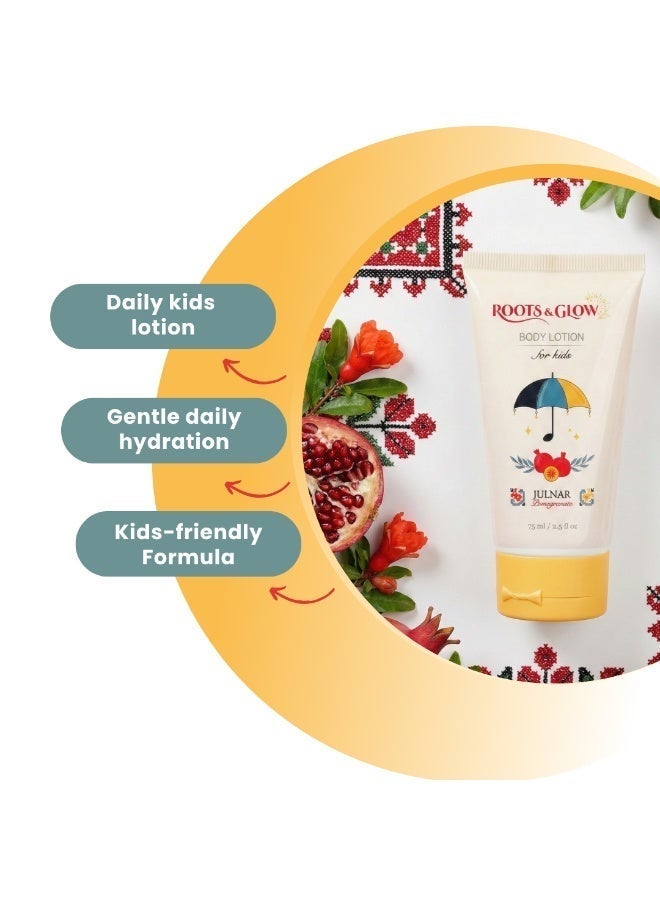 روتس اند جلو لوشن أطفال جُلنار  من روتس اند جلو - ترطيب لطيف ودعم الحاجز الطبيعي للبشرة - Image 2