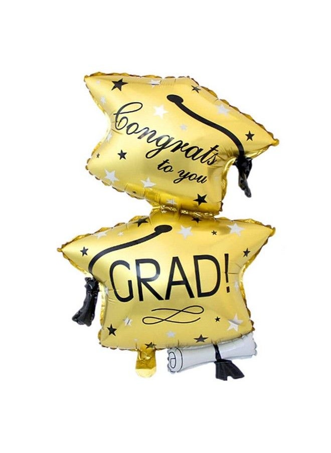 Soochat - Graduation Cap Balloon ; Graduation Hat Balloon ; Graduation Mylar Foil Balloons For Graduation Party Decorations Congrats Grad Decorations - Image 1