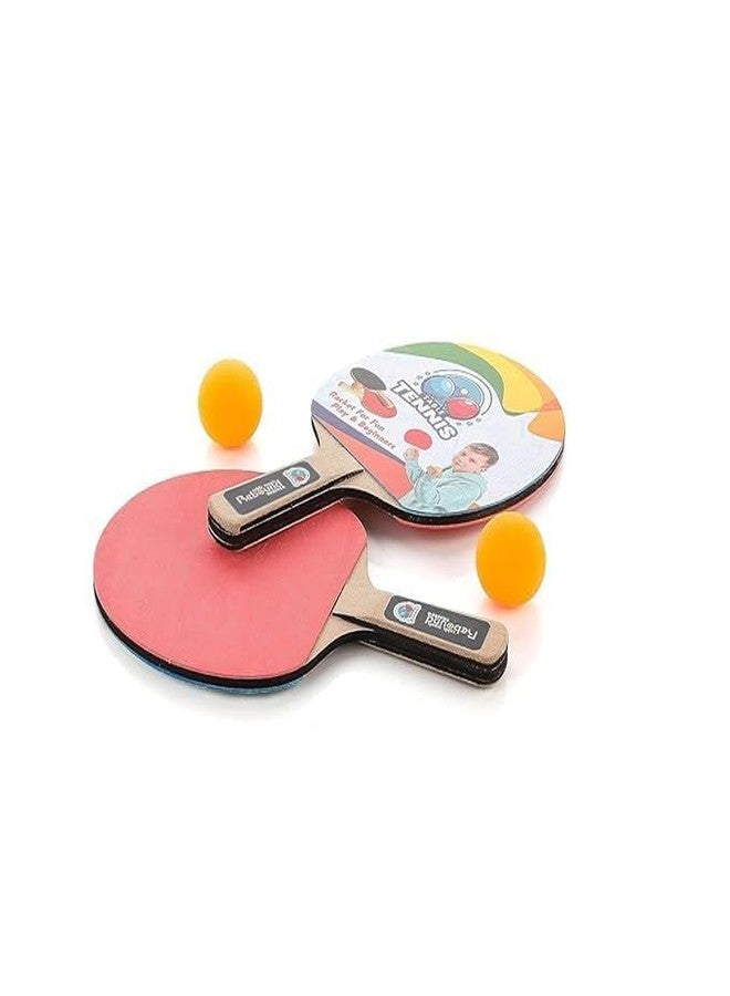 BYTEFUN 2 Table Tennis Racket & 2 ping Pong Balls for Adults and Teenagers, Kids� Sports Toys for 4-12 Years Old.Table Tennis Trainer Indoor Outdoor Adults Teenagers Kids Toy Sports Toys - Image 4
