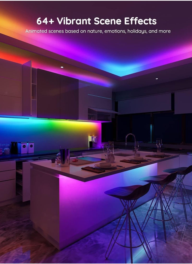 Govee - Govee RGBIC Alexa LED Strip Light, 5m Smart WiFi App Control, Alexa and Google Assistant Compatible, Music Sync LED Lights for Bedroom, Living Room Model: H619A - Image 1