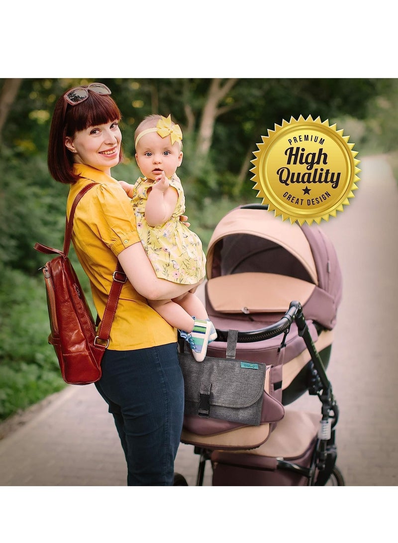 Portable Diaper Changing Pad, Baby Changing pad for Newborn Girl and Boy Smart Wipes Pocket, Waterproof Travel Changing Kit - Image 5