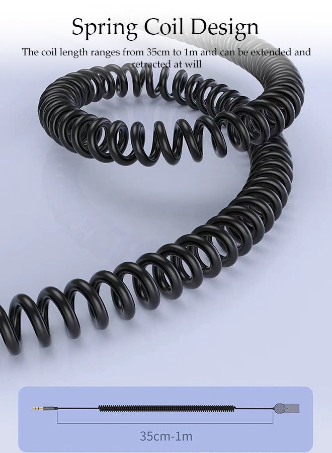 DUNISO Car Bluetooth Receiver，Portable Bluetooth 5.3 Adapter，Audio Aux Adapter，Plug And Play，Equipped With Led Indicator Light，With Mic，For Tv, Car Audio, Headphone, Speakers, Phone, Laptop - Image 4