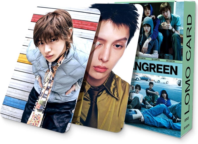 كي بي او بي بيه تي اس بطاقات صور ألبوم KPOPBTS Cortis GREENGREEN، 55 قطعة من بطاقات المنتجات KPOP من نوع Lomo، هدية للأولاد والبنات في COER - Image 1