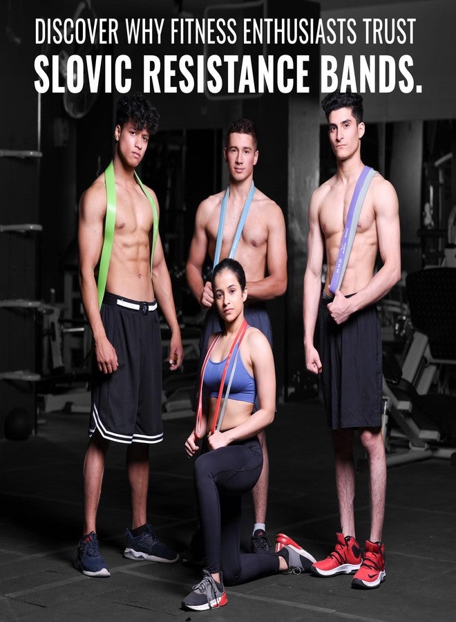SLOVIC Dual Color Resistance Bands(7-15Kg) Resistance Band for Pull up | Exercise Bands for Workout | Gym Equipment for Home Workout for Men & Women | Resistance Band Set with Door Anchor(Red&Grey) - Image 5