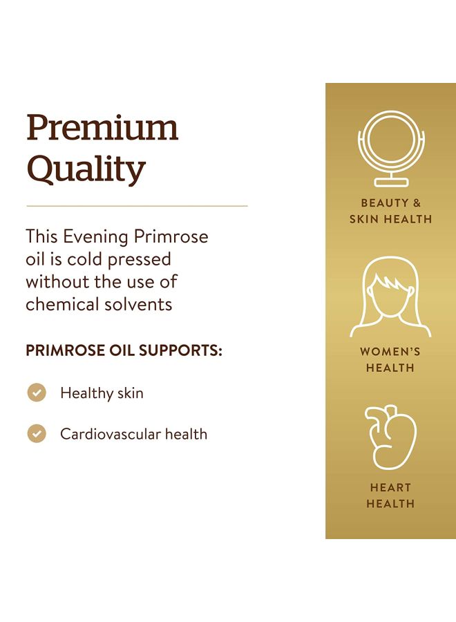Solgar Evening Primrose Oil Dietary Supplement 1300mg - 60 Softgels - Image 4
