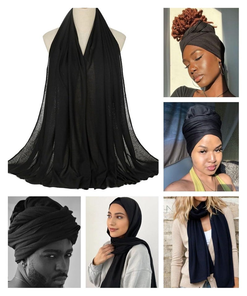 Harewom 4PCS Turban Head Wraps for Black Women African Hair Wraps Stretchy Headwraps Head Scarf for Women Hair Scarf - Image 3