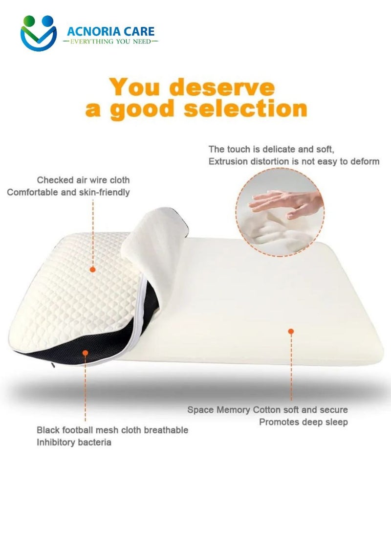 ACNORIA CARE A Medical Sleeping Pillow Made Of Memory Foam To Protect The Neck Soft And Comfortable, Suitable For Bedrooms - From Acnoria Care - Size 60 * 40 * 13 cm  - Image 5