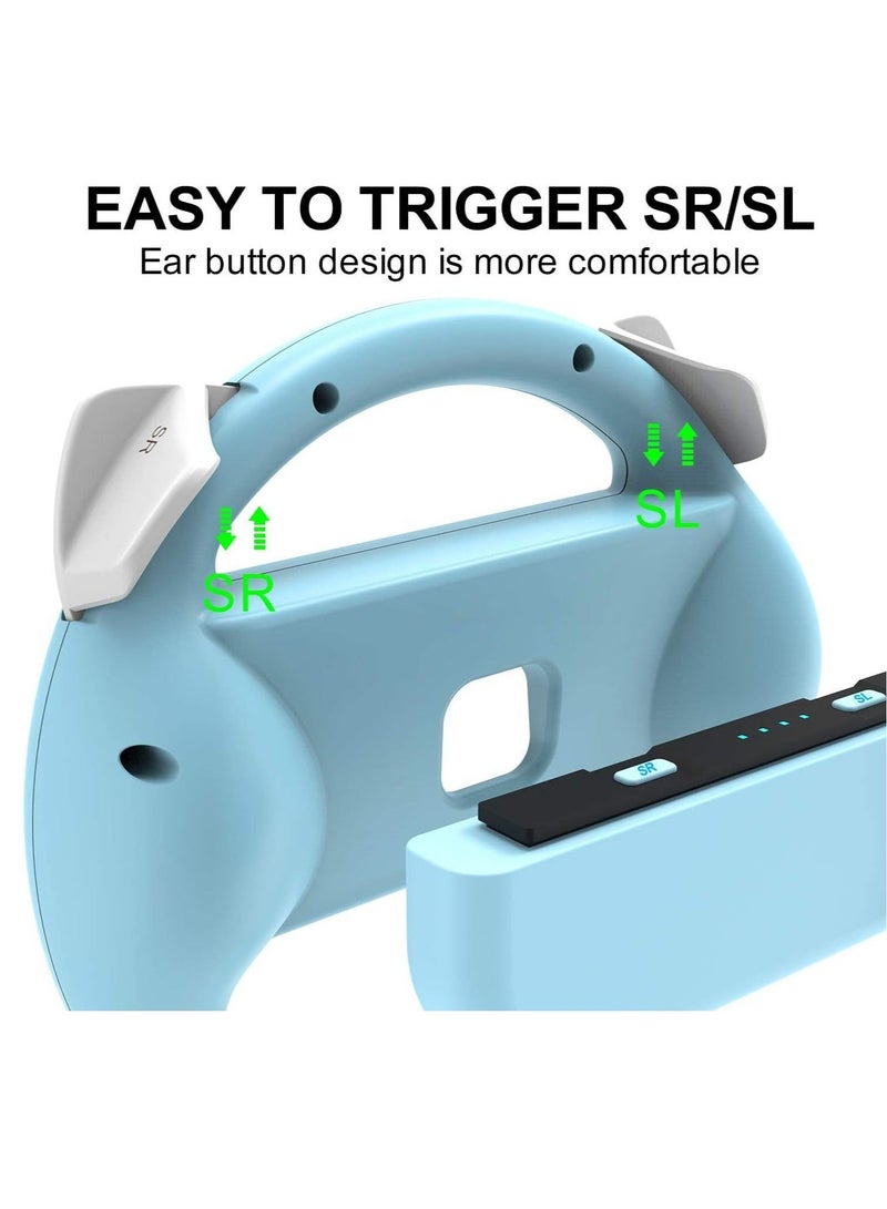 كابتن تيك Switch Grip Kit Switch Steering Wheel for Controller Hand Grips for Nintendo Switch Controllers Comfort Racing Wheels Mario Kart 8 Deluxe Nintendo Switch Accessories 4 Pack - Image 5