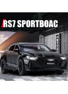 موديل كار 1:32 سبيكة تحصيل سيارة أودي RS7 نموذج لعبة، دييكاست سبائك الزنك RS7 التراجع لعبة سيارة قابلة للجمع، الصوت والضوء نموذج سيارة التراجع للأطفال صبي فتاة هدية 15.5 سم * 6.5 سم * 4.5 سم  - Image 4