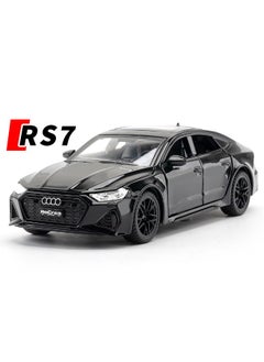 موديل كار 1:32 سبيكة تحصيل سيارة أودي RS7 نموذج لعبة، دييكاست سبائك الزنك RS7 التراجع لعبة سيارة قابلة للجمع، الصوت والضوء نموذج سيارة التراجع للأطفال صبي فتاة هدية 15.5 سم * 6.5 سم * 4.5 سم  - Image 1