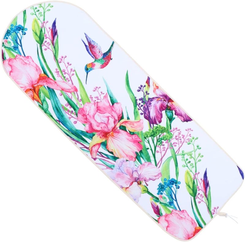 comfrt Ironing Board Cover Bird Pattern Thick Ironing Board Insulation Cloth Heavy Duty Resist Scorching and Staining Padding Ironing Board Cloth 140x50cm Style iron table cover 1 reflective ironing cover - Image 1