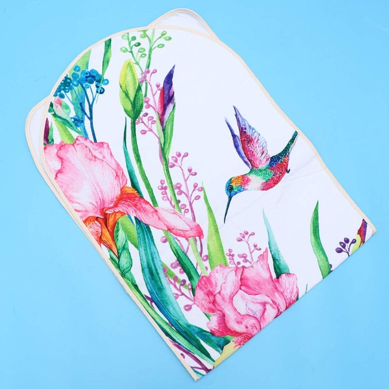 comfrt Ironing Board Cover Bird Pattern Thick Ironing Board Insulation Cloth Heavy Duty Resist Scorching and Staining Padding Ironing Board Cloth 140x50cm Style iron table cover 1 reflective ironing cover - Image 4