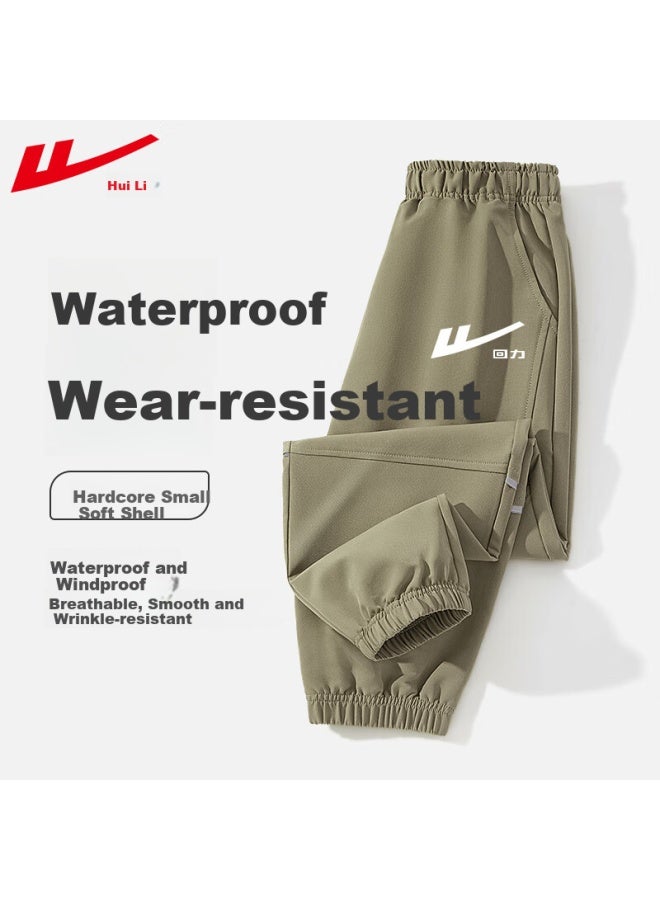 Children's Clothing, Boys' Autumn Pants, Outdoor Woven Trousers, Durable Ankle-tied Pants, Big Kids' Autumn Casual Pants, Trendy - Image 1