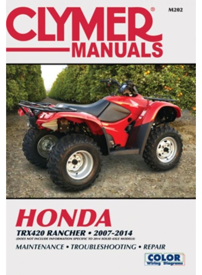 Honda TRX420 Rancher ATV (2007-2014) Service Repair Manual : 41821 