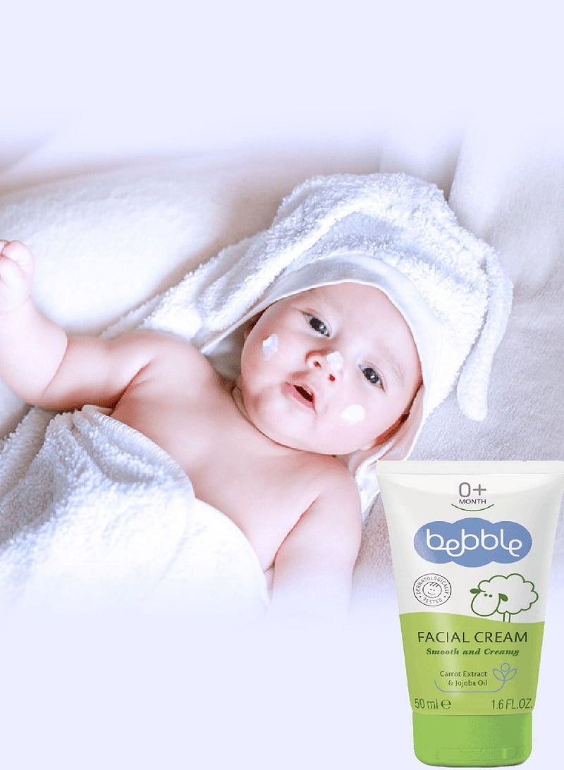 bebble كريم الوجه للأطفال | زيوت طبيعية | ينعم ويغذي ويحمي البشرة | 50 مل - Image 4