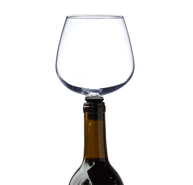 Guzzle Buddy The Ultimate Wine Glass, Decanter, Stopper, Cup, All-in-One, Safe & Easy Way to Enjoy Alcohol, Bar Accessories, Plug it and Chug it, Red or White - Image 4