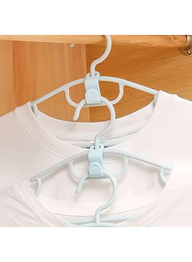 Pink Plastic Hanger Connectors Wardrobe Space Saving Wall Mounted Organizer For Large Families - Image 3