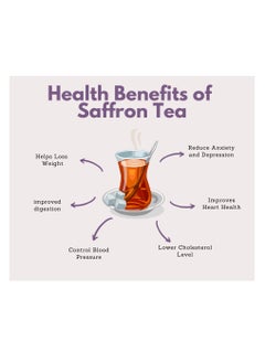 Haya's Closet Haya Royal Saffron Black Tea Metal 200 Gram-Premium Quality of Pure Ceylon Tea with Saffron-Sri Lanka Loose Leaf Organic Black Tea-Natural Ingredients and Decaffeinated Tea Box-No Artificial Additives  - Image 3