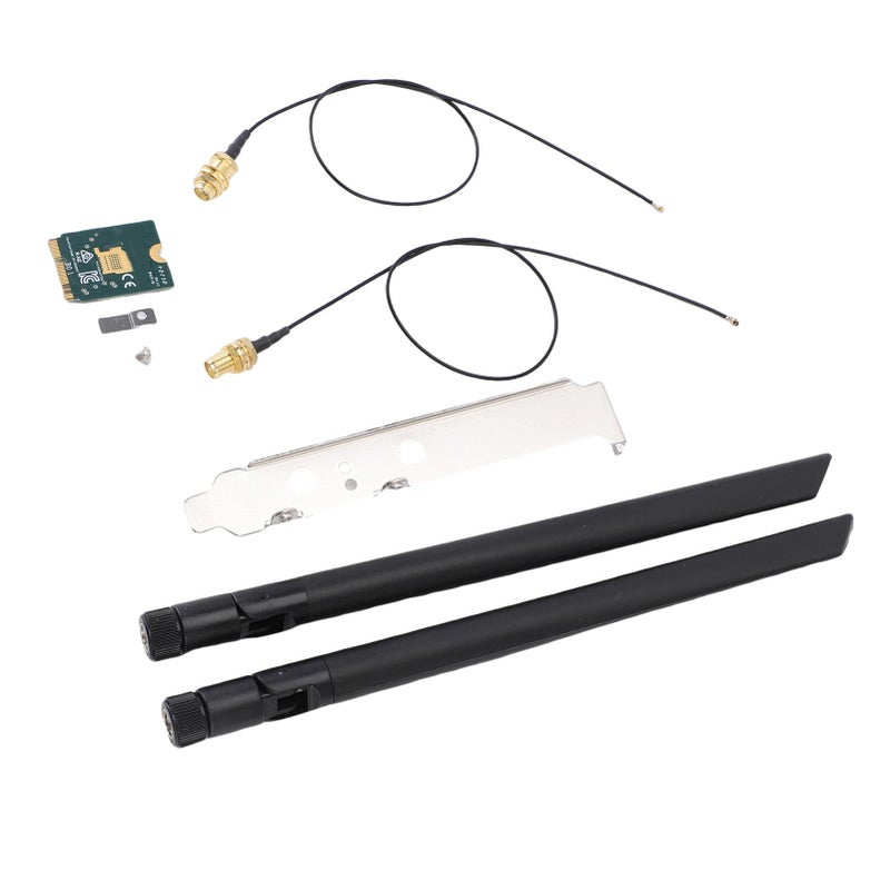 Jiawu 4200Mbps WiFi 6E M2 NGFF Card with Dual 8DB Antennas for Laptop Upgrade - Image 2