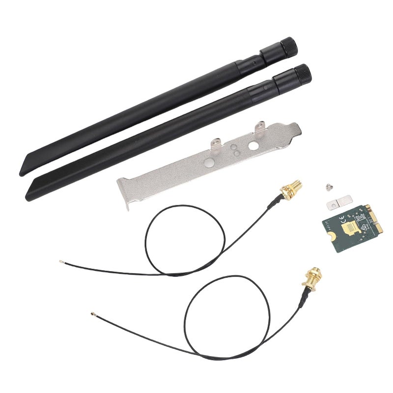 Jiawu 4200Mbps WiFi 6E M2 NGFF Card with Dual 8DB Antennas for Laptop Upgrade - Image 3