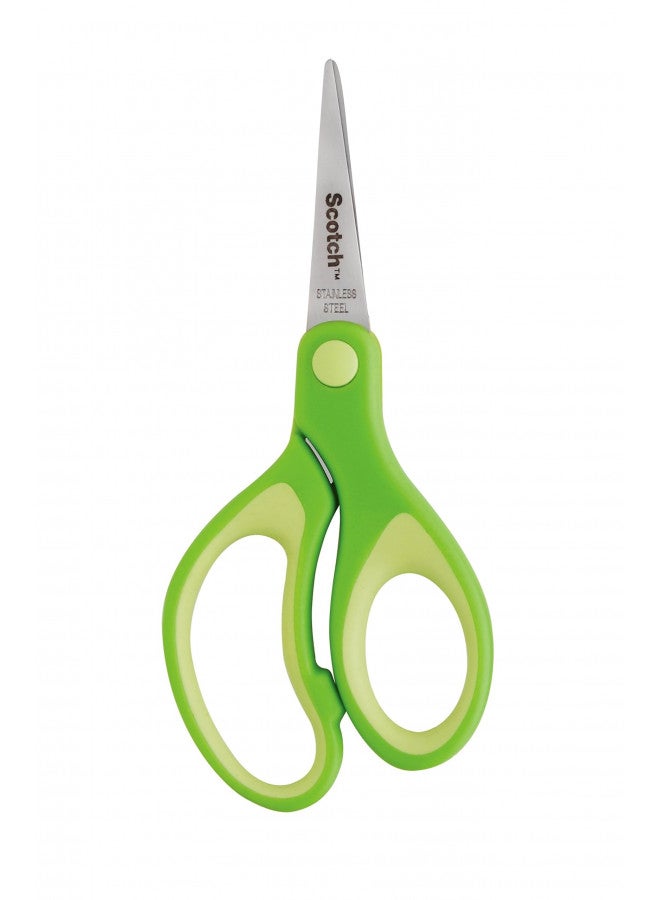 Scotch Kids Pointed Tip Scissors with Soft Touch, 5 Inches (1442P) (Colors may vary) - Image 1