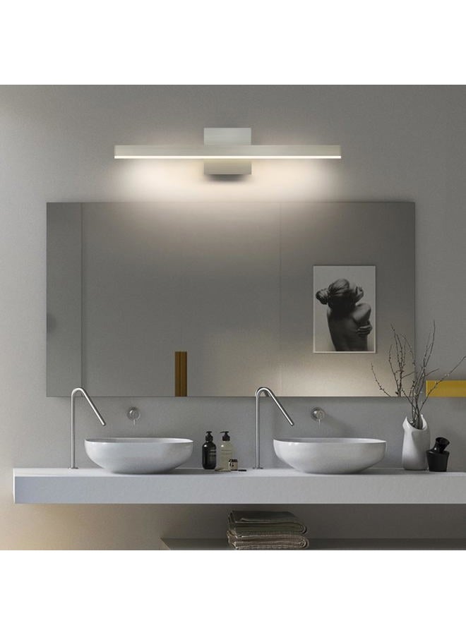Joossnwell إضاءة مرآة الحمام LED أمامية لمستحضرات التجميل، تركيبات داخلية، مصابيح مثبتة على الحائط، مصابيح من النيكل المصقول 23.62 بوصة 18 واط 4000 كيلفن - Image 3
