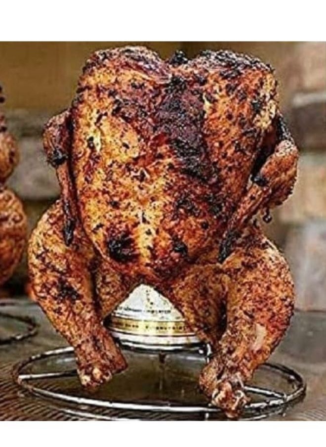 ماركة غير محددة - حامل عمودي لشوي الفراخ في الفرن استانلس ستيل - Image 1
