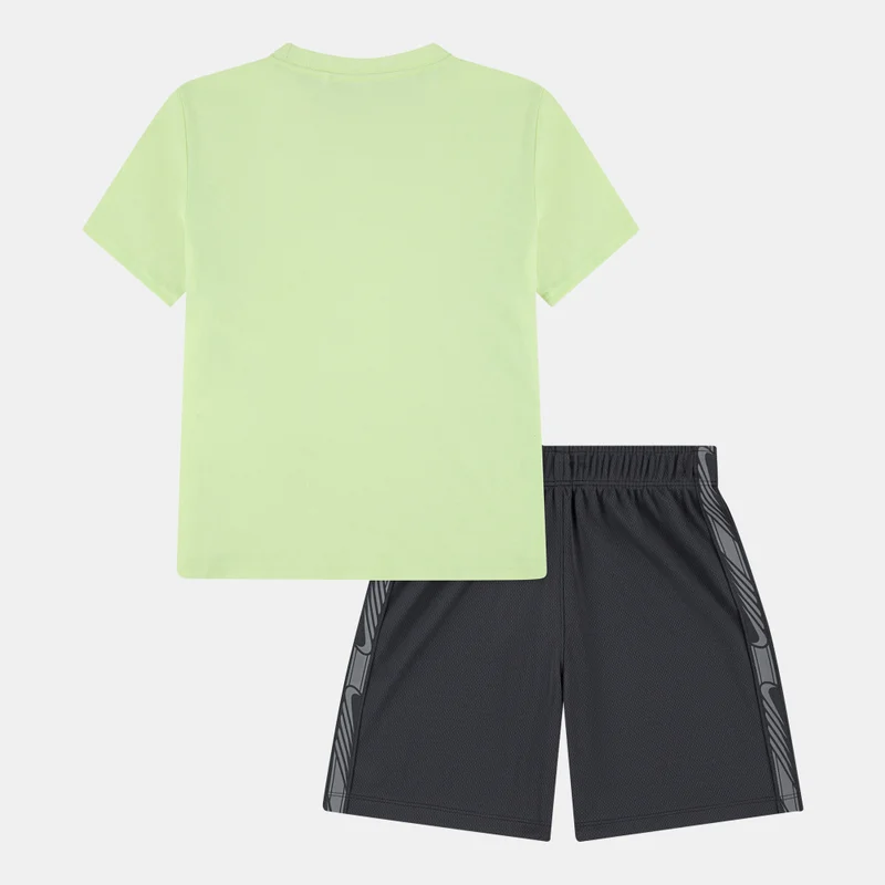 نايكي Kids' Sportswear Victory Lap T-Shirt And Shorts Set