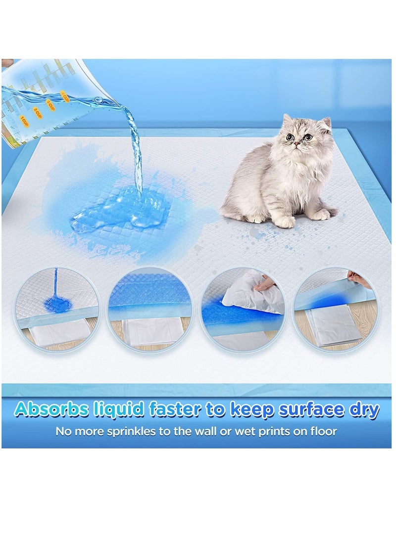 vsell24 وسادات بول للكلاب قابلة للتصرف سميكة للغاية بحجم كبير للتدريب على الحمام للجراء مع 6 طبقات عالية الامتصاص 60X90 سم كل عبوة 60 قطعة - Image 2