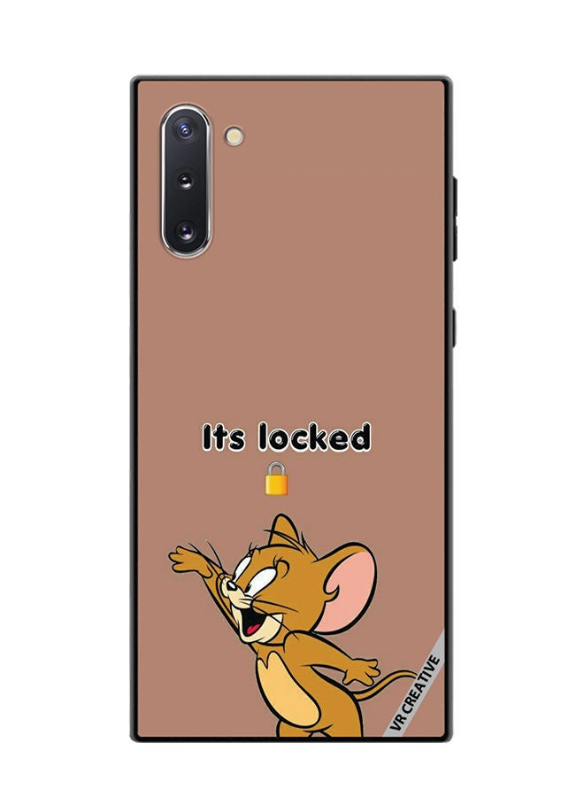 VR CREATIVE Protective Case Cover For Samsung Galaxy Note10 5G Its Locked Design Multicolour - Image 1