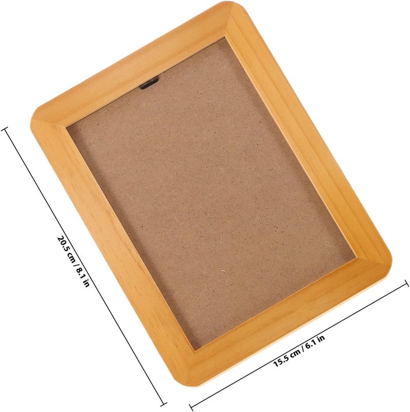Uonlytech Sonogram Wooden Keepsake 12.8x17.8cm صورة خشبية للتذكار لتزيين غرفة الأطفال وعرض صور المواليد الجدد - Image 2