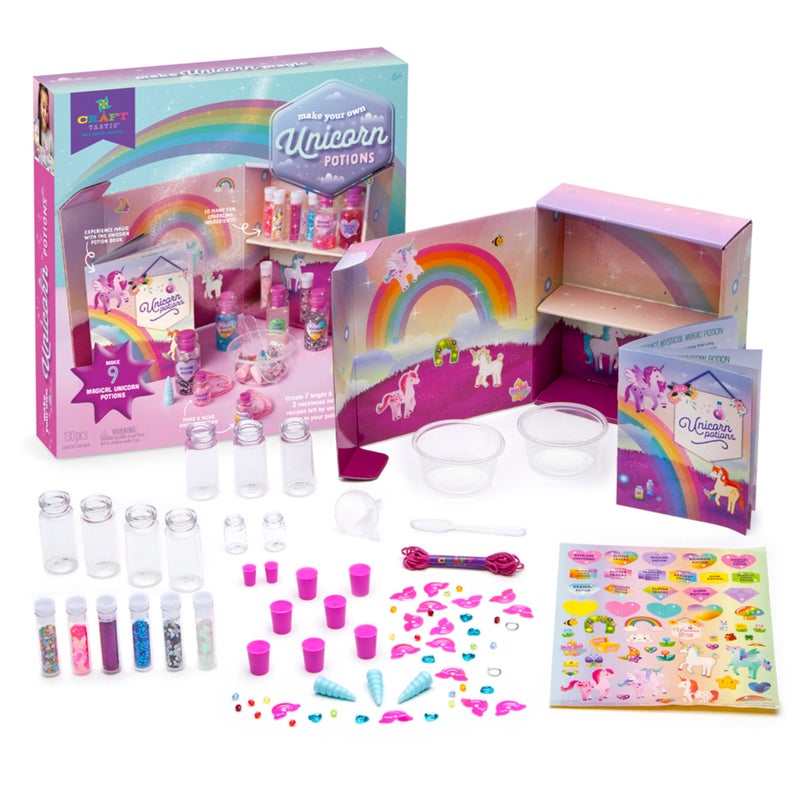 Craft Tastic Craft-tastic â€“ DIY Unicorn Potions Craft Kit â€“ Includes Book with Magical Recipes, Enchanted Ingredients, Cabinet & More â€“ Arts & Crafts for Kids â€“ Fun, Creative & Unique Gift - Image 2
