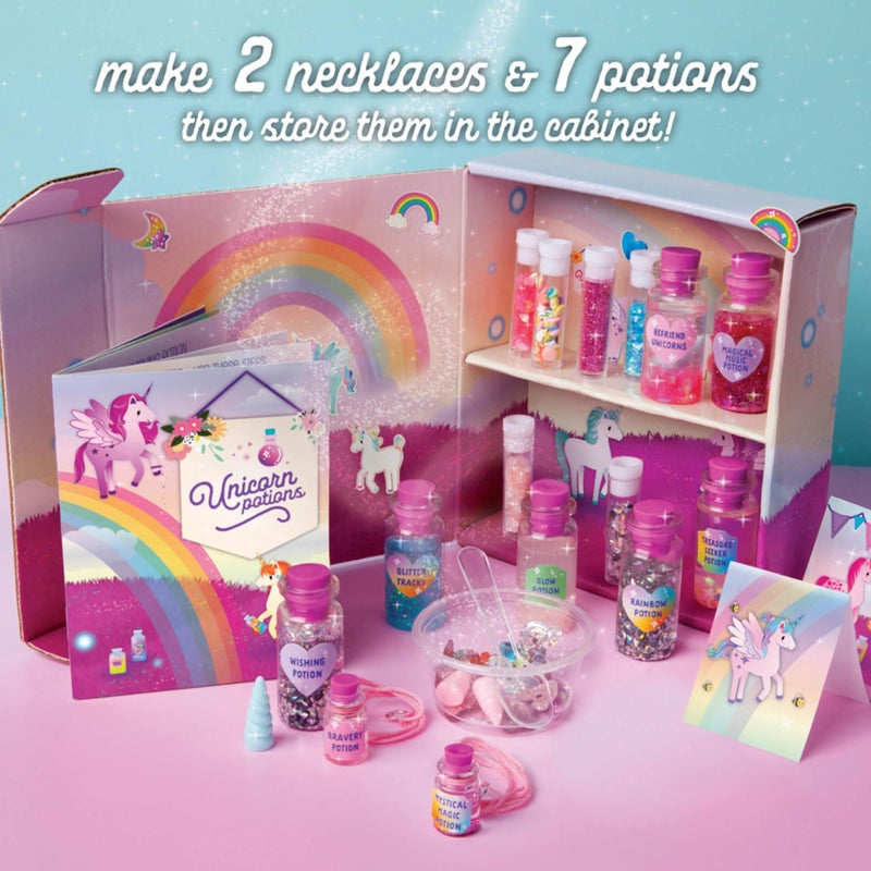 Craft Tastic Craft-tastic â€“ DIY Unicorn Potions Craft Kit â€“ Includes Book with Magical Recipes, Enchanted Ingredients, Cabinet & More â€“ Arts & Crafts for Kids â€“ Fun, Creative & Unique Gift - Image 3