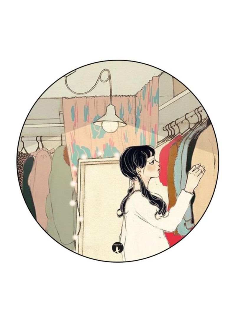 RKN A Girl Printed Badge White/Black/Green - Image 2