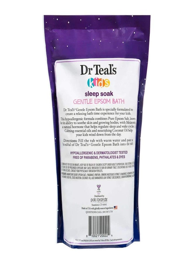 Dr Teal's Dr. Teal's Kids' Gentle Sleep Soak Bath with Pure Epsom Salt and Melatonin - (3 Pack, 6 lbs Total) - Coconut and Other Essential Oils Relieve Stress & Soothe The Body - Hypoallergenic & Paraben Free - Image 3