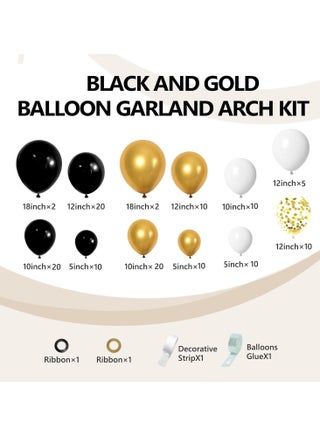 بلاك والذهب بالون القوس Kit,133Pcs بالون الأسود الذهبي الأبيض Garland Arch Kit with Black and Gold Balloons,Confetti Gold Balloons for Birthday Party Decoring, Graduation,Happy New Year,Retirement بوابة السياسة بوابة أعلام هذه بذرة مقالة عن السياسة بحاجة للتوسيع - view 5