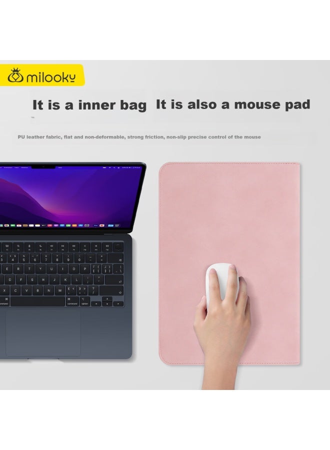Milooky Case For 13/13.6/14-inch Laptops, Multifunctional Portable Protective Cover With Stand For Women's Laptops - Image 3