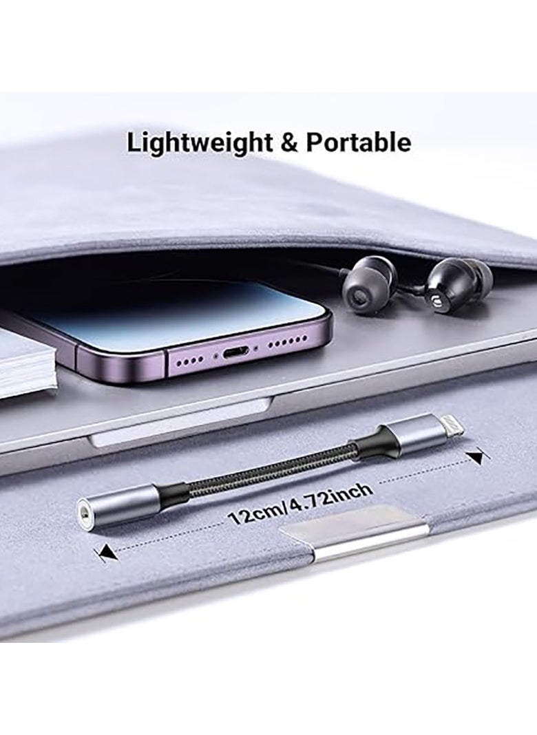 Generic - Lightning to 3.5mm Headphone Adapter for iPhone and iPad with Lightening Port, i Phone Dongle Earphone Audio Aux Jack Adapter for iPhone 15 14 13 12 Pro Max Plus Mini - Image 1