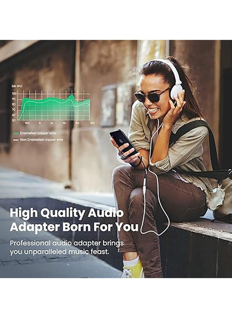 Generic - Lightning to 3.5mm Headphone Adapter for iPhone and iPad with Lightening Port, i Phone Dongle Earphone Audio Aux Jack Adapter for iPhone 15 14 13 12 Pro Max Plus Mini - Image 1