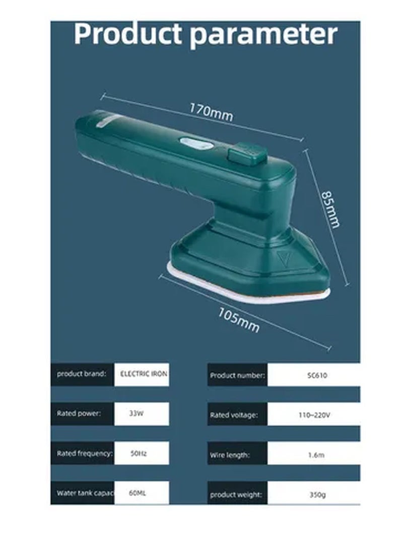 Rabos - Portable Handheld Steam Iron Mini 60 ml 33 W XX-43423UK Blue - Image 1
