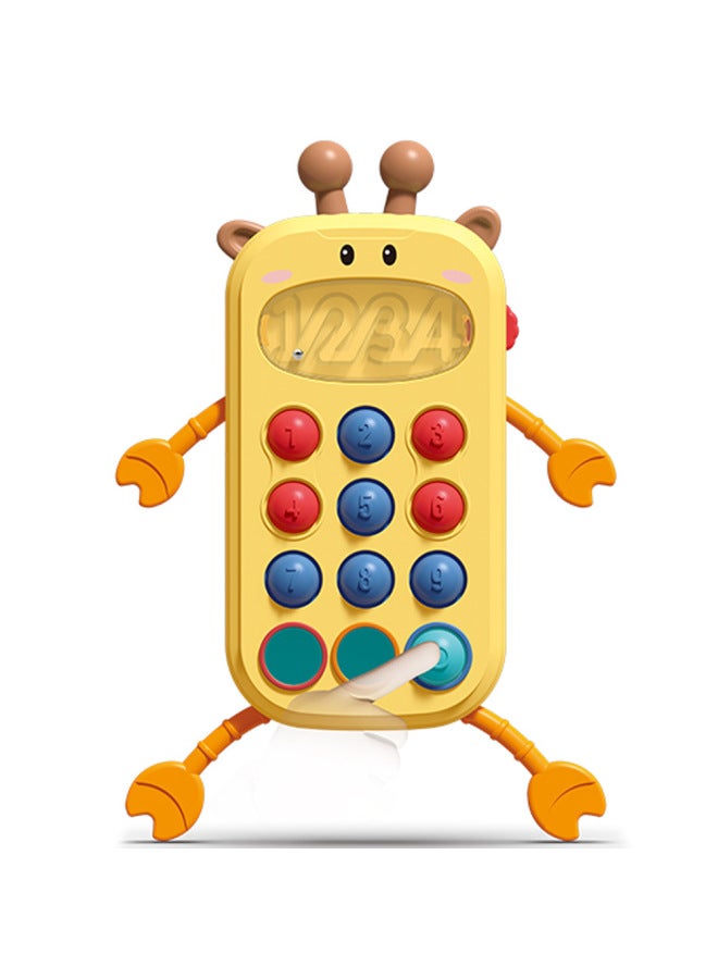 Baby Pumping Balance Board Teether Baby Finger Pulling Music Educational Grasping Training Early Education Toys-Color:FC004012-Specifications:Color Box  - Image 2