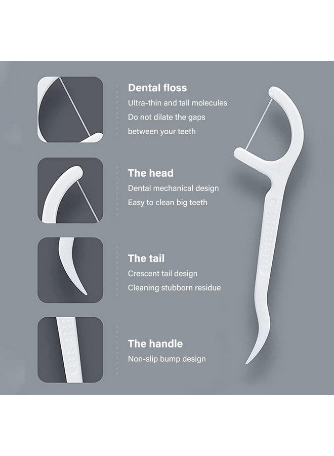 Setaria Viridis Dental Floss Picks Dispenser Portable Flossers Dispenser Automatic Pop-up Floss Boxes Adult Floss Sticks Case with 62 Count Extra Dental Flossers for Cleaning Teeth - Image 4