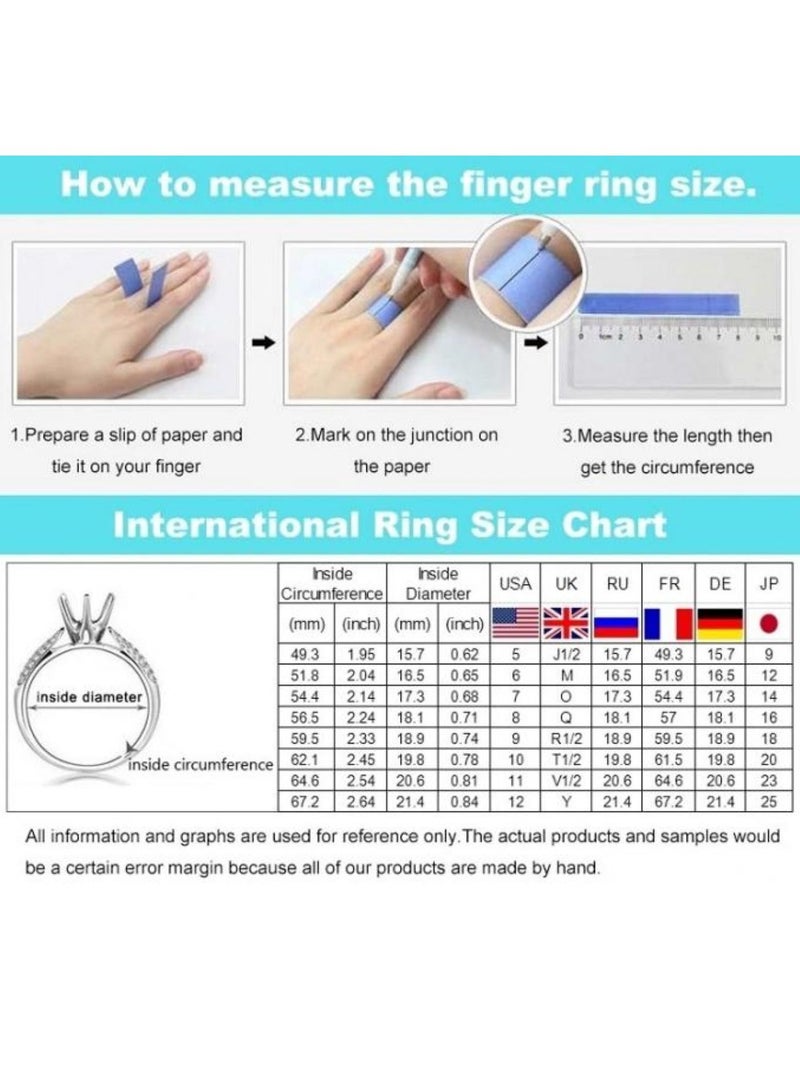 استراتيجية خاتم من الفضة الإسترليني عيار 925 مرصع بحجر الزركون المرصع بالألوان الذهبية - Image 4