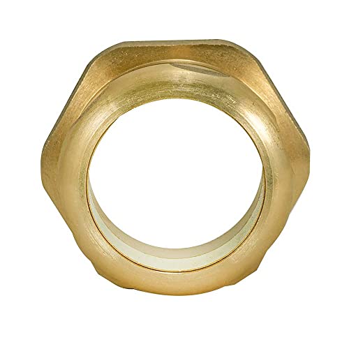 EZ-FLO Heavy-Duty Female Trap Adapter with Slip-Joint Nut and Compression Ring, 1-1/2 Inch FIP x 1-1/2 Inch OD Compression, Brass Plumbing Fitting, 35401 - Image 2