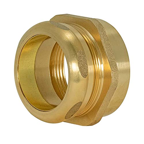 EZ-FLO Heavy-Duty Female Trap Adapter with Slip-Joint Nut and Compression Ring, 1-1/2 Inch FIP x 1-1/2 Inch OD Compression, Brass Plumbing Fitting, 35401 - Image 4