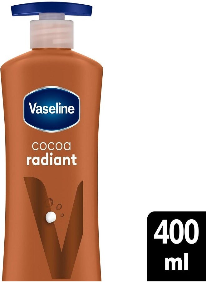 Lotion intensive care cocoa radiant made with 100% pure cocoa butter for a natural 400ml