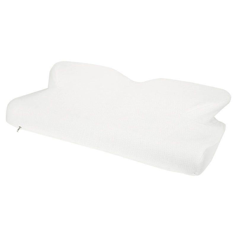 Cushows Cushows Butterfly Memory Foam Orthopedic Cervical Bed Pillow for Sleeping with Shoulder Support 15x24x4 Inches White Pack of 4  - Image 1