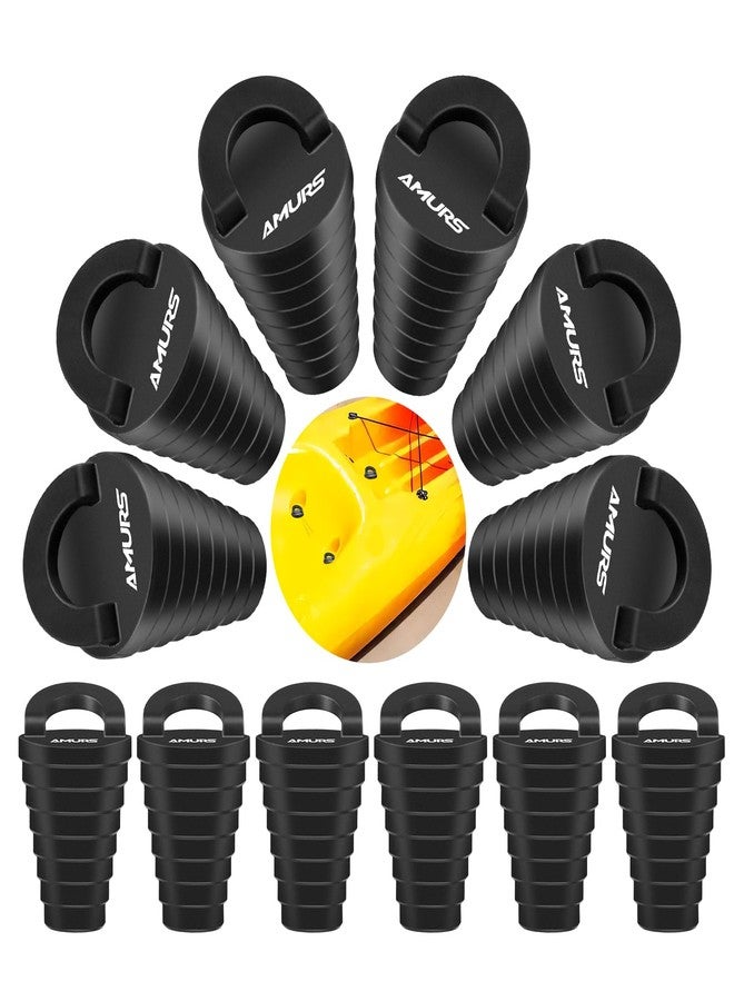AMURS Small Kayak Scupper Plugs Kits Scupper Plug Drain Holes Stopper with Silicone Handle Universal Kayak Plugs for sit on top Scupper Plugs for Kayak Canoe Boat (12Pcs) - Image 1