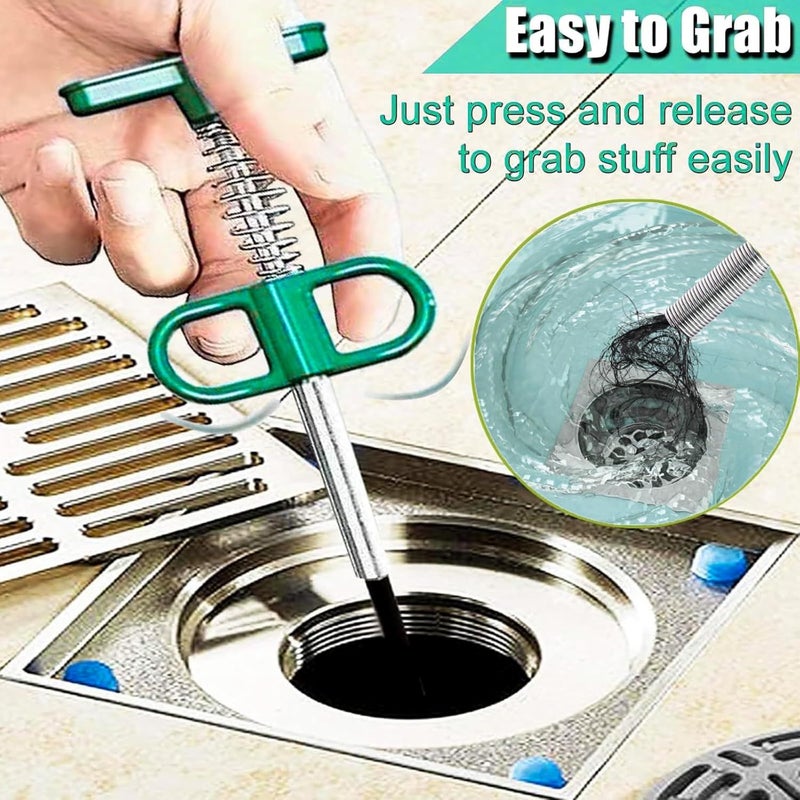 Starhelper Versatile Clog Remover Drain Cleaning Tool 62.99 Inch Flexible Or Snake Reach Pick Up Claw Grip For Bathroom Sink Tub Home Tight Spaces New Design 1 Pcs Black Cat - Image 3